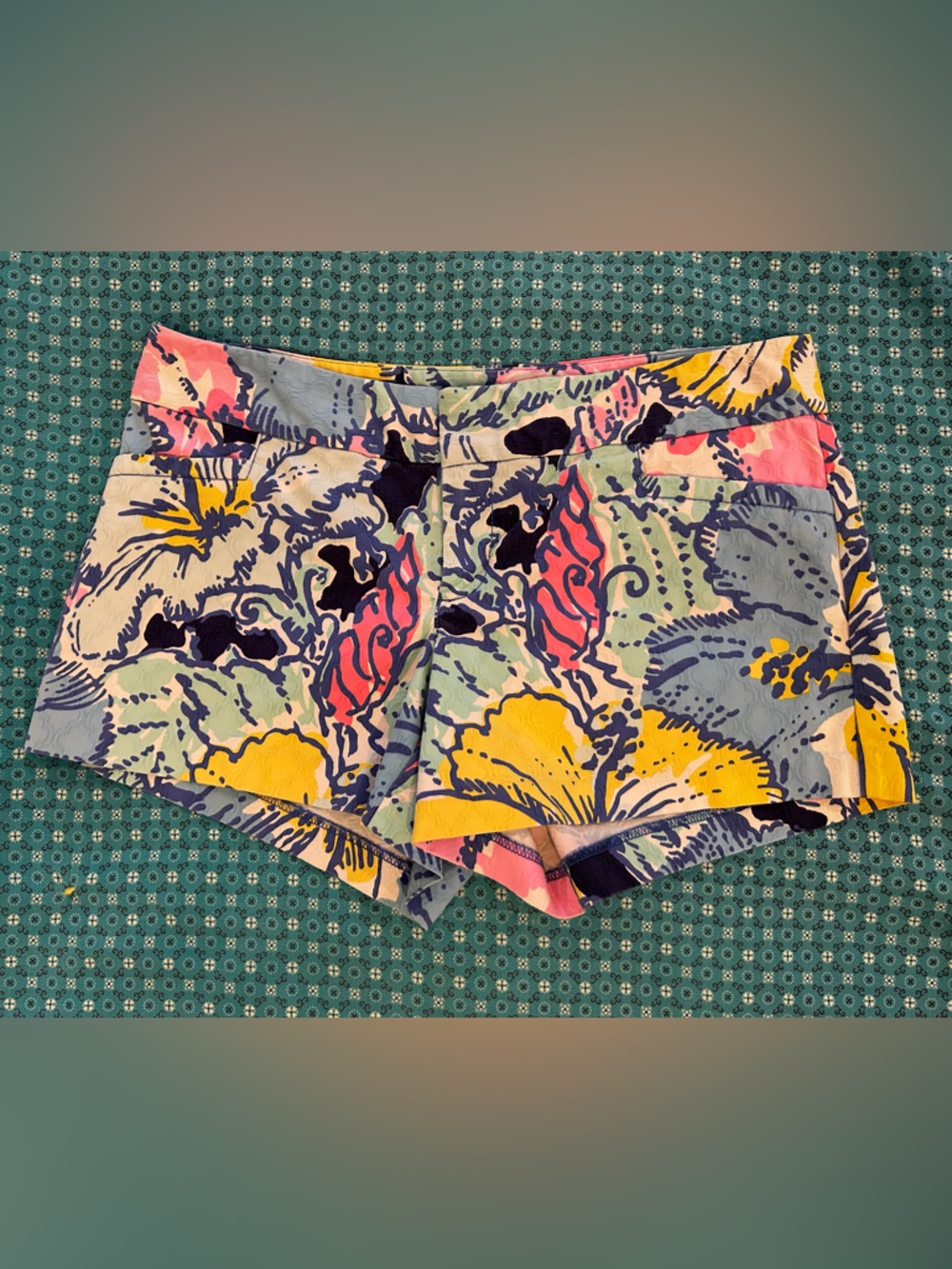 Lily Pulitzer Multicolor Abstract Floral Shorts